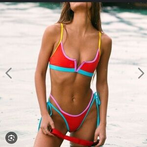 OneOneSwim Jenna Top in Brighton - L